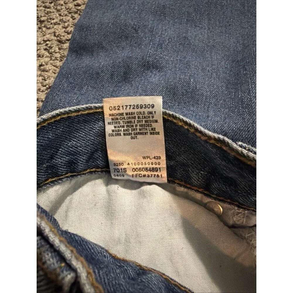 Levi's 505 Regular Fit Straight Leg Jeans Men's 44x30 New 2008 Blue Denim NWT